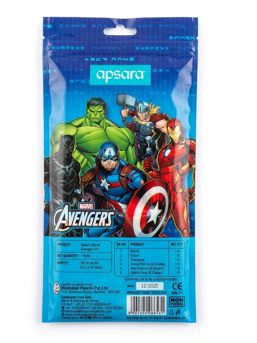 Apsara Marvel Avengers All-in-One Stationery Kit - Image 2